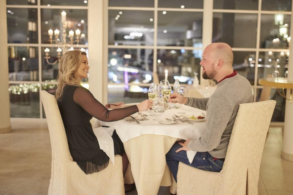 Abendessen im Bereich "Luft"