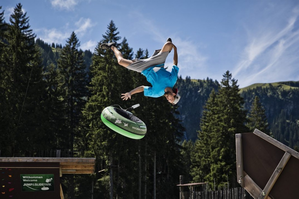 Jump and Slide Park in the end of the valley