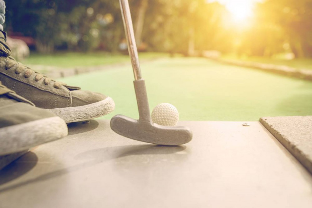 Minigolf - always a fun diversion during the summer holidays in Saalbach