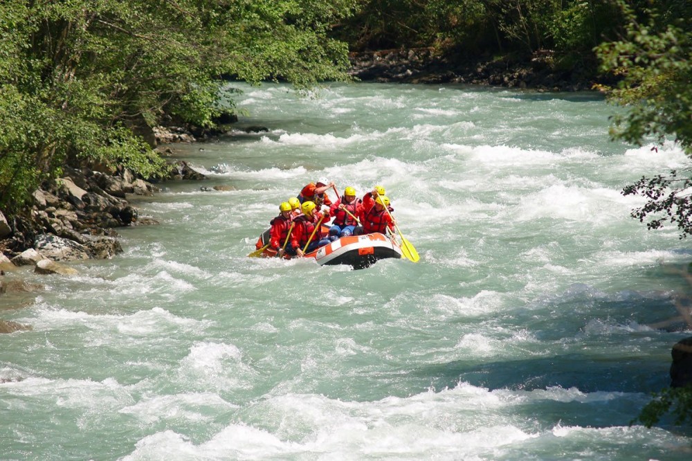 Wildwasser Rafting im Urlaub in Saalbach